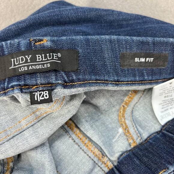 Judy Blue Women's Jeans Size 7/28 Slim Fit Elastic Waist Medium Wash JB88750 - Picture 13 of 13